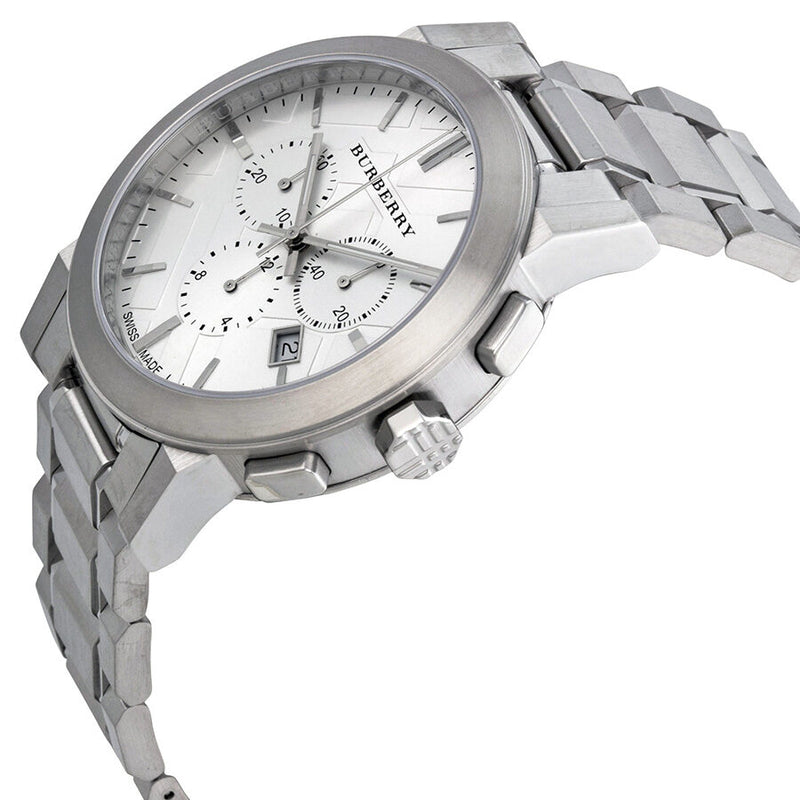 Burberry Silver Dial Chronograph Stainless Steel Men's Watch BU9350 - Watches of America #2