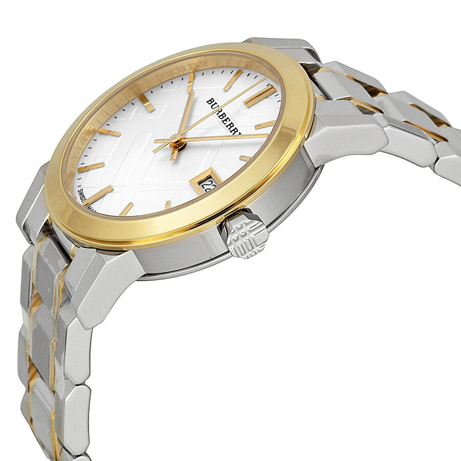 Burberry Silver Dial Two-tone Silver and Gold-tone Bracelet