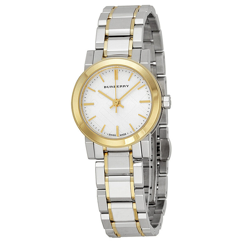 Burberry Silver Dial Two-tone Stainless Steel Ladies Watch BU9217 - Watches of America