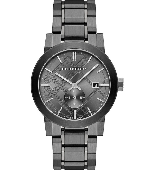 Burberry The City Gunmetal  Dial Steel Men's Watch BU9902 - Watches of America