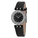 Bvlgari B Zero 1 Black Dial Black Leather Ladies Watch #BZ23BSCL - Watches of America