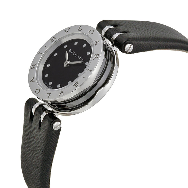 Bvlgari B Zero 1 Black Dial Black Leather Ladies Watch #BZ23BSCL - Watches of America #2