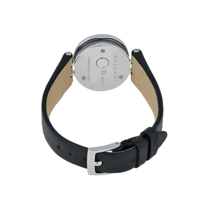 Bvlgari B Zero 1 Black Dial Black Leather Ladies Watch #BZ23BSCL - Watches of America #3