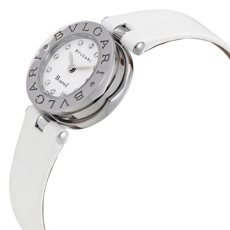 Bvlgari B. Zero1 White Dial Ladies Diamond Watch #100986 - Watches of America #2
