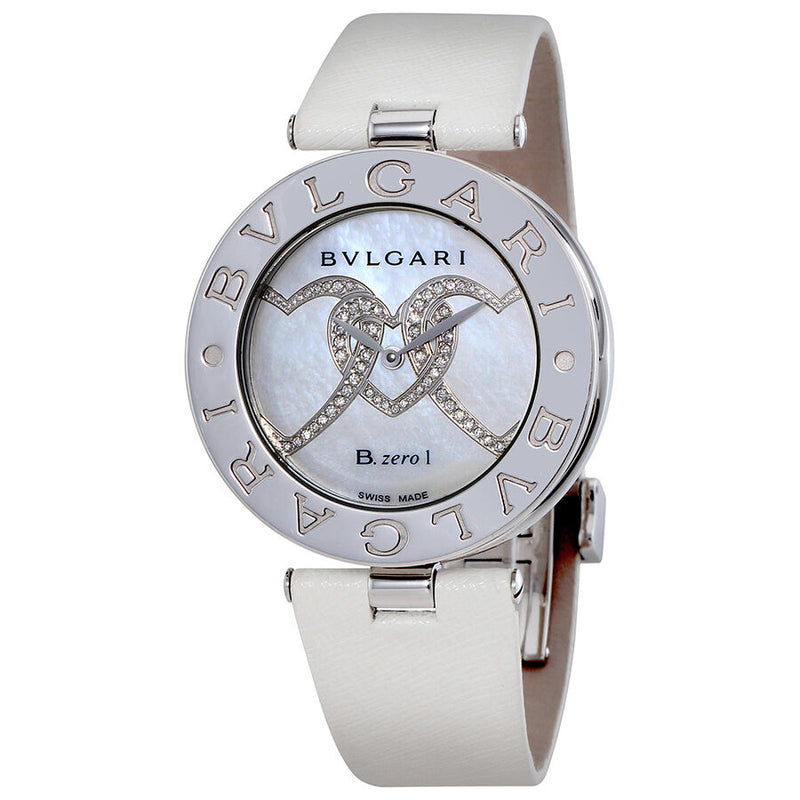 Bvlgari B.zero Diamond Quartz Ladies Watch #BZ35WHDSL - Watches of America