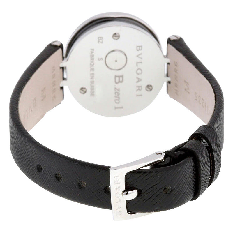 Bvlgari B.zero1 Black Dial Black Leather Ladies Watch #102179 - Watches of America #3