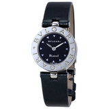 Bvlgari B.zero1 Black Dial Black Leather Strap Ladies Watch #100907 - Watches of America