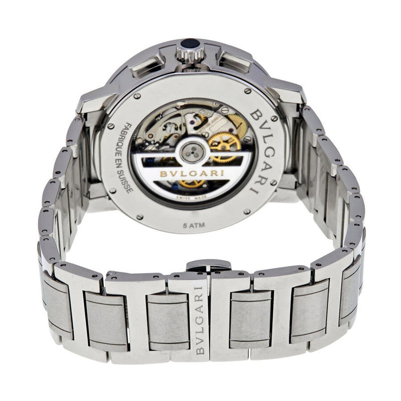 Bvlgari Bvlgari Black Dial Stainless Steel Chronograph Men's Watch #102045 - Watches of America #3