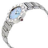 Bvlgari BVLGARI Blue Mother-of-Pearl Diamond Dial Stainless Steel Ladies Watch #102200 - Watches of America #2