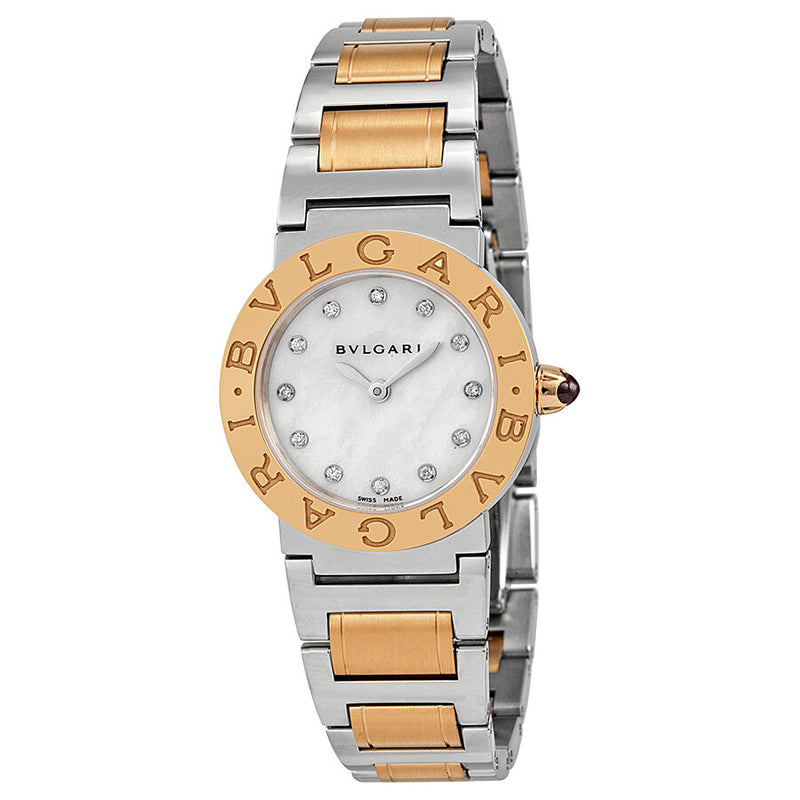 Bvlgari Bvlgari  Mother of Pearl Dial 18kt Rose Gold Stainless Steel Ladies Watch BBL26WSPG-12#BBL26WSPG/12 - Watches of America