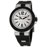 Bvlgari Diagono Aluminum and Black Rubber Men's Watch AL44TAVD/SLN#101400 - Watches of America