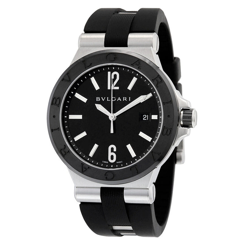 Bvlgari Diagono Automatic Black Dial Men's Watch #102029 - Watches of America