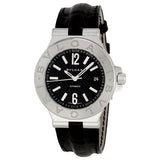 Bvlgari Diagono Black Dial Black Alligator Leather Strap Automatic Men's Watch #101621 - Watches of America