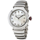 Bvlgari Lvcea  Automatic Mother of Pearl Diamond Ladies Watch #102382 - Watches of America