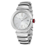 Bvlgari Lvcea Automatic Silver Dial Stainless Steel Ladies Watch #102383 - Watches of America