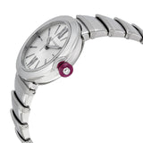 Bvlgari LVCEA Silver Opaline Dial Stainless Steel Ladies Watch #102219 - Watches of America #2