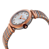 Bvlgari LVCEA Tubogas Mother of Pearl Diamond Dial Ladies Watch #102954 - Watches of America #2
