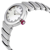 Bvlgari LVCEA White Mother of Pearl Diamond Dial Ladies Watch #102196 - Watches of America #2