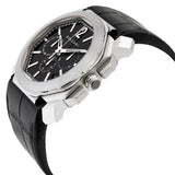 Bvlgari Octo Velocissimo Chronograph Black Lacquered Polished Dial Black Leather Men's Watch #102103 - Watches of America #2