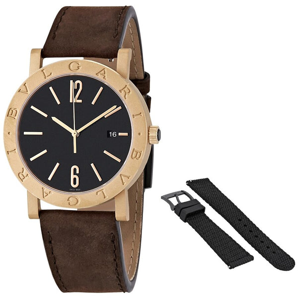 Bulgari brown discount watch solotempo men