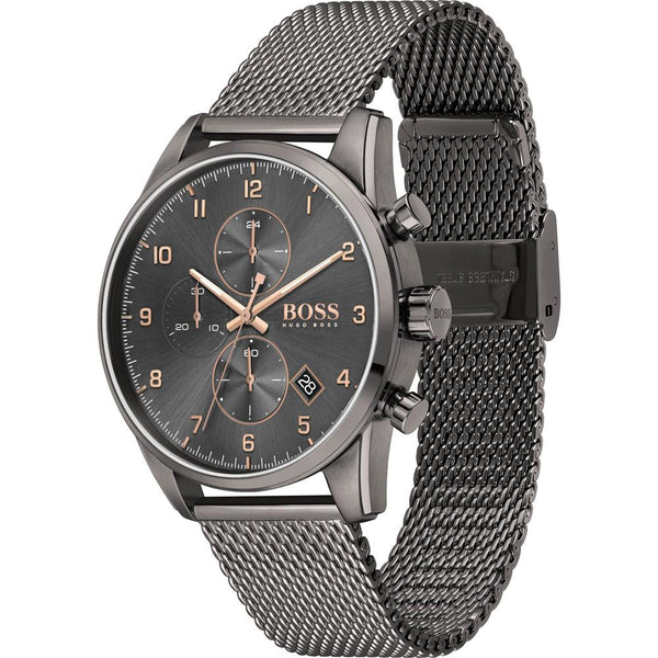 Hugo Boss Skymaster Grey Mesh Men's Watch 1513837 - Watches of America #2