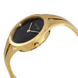Calvin Klein Addict Black Dial Gold-tone Ladies Watch #K7W2S511 - Watches of America #2