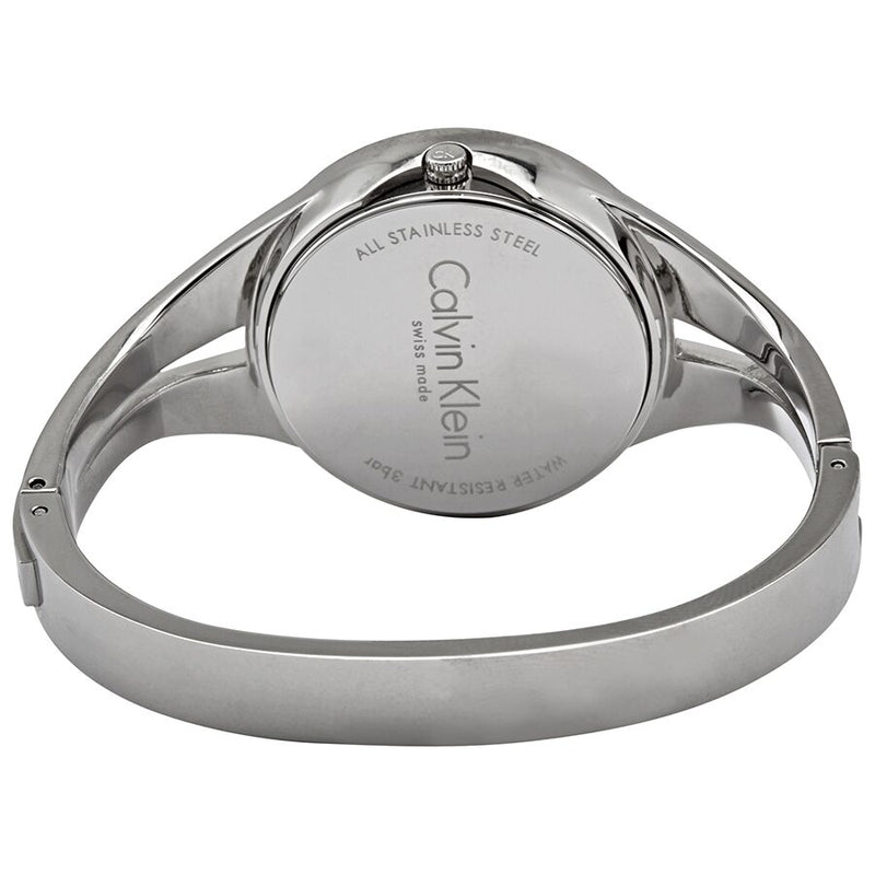 Calvin Klein Addict Silver Dial Small Bangle Ladies Watch #K7W2S116 - Watches of America #3