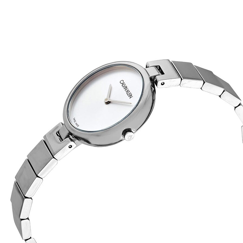 Calvin Klein Authentic Quartz Silver Dial Ladies Watch #K8G23146 - Watches of America #2