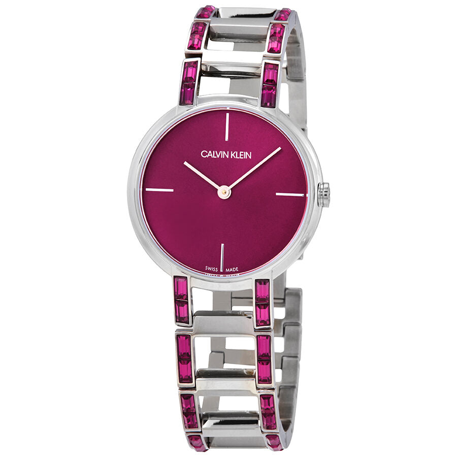 Calvin Klein Cheers Quartz Pink Dial Ladies Watch K8NU3YZX Watches of America