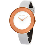 Calvin Klein Chic White Dial Ladies Watch #K7N236K2 - Watches of America