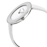 Calvin Klein Chic White Dial White Leather Ladies Watch #K7N23TK2 - Watches of America #2