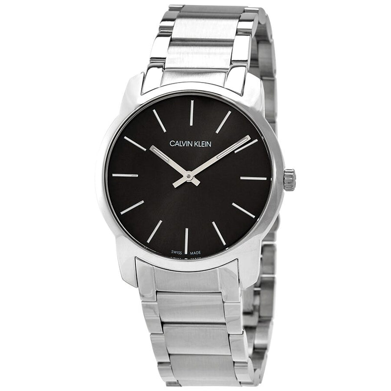 Calvin Klein City Extension Quartz Black Dial Unisex Watch #K2G22143 - Watches of America