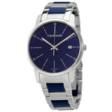 Calvin Klein City Extension Quartz Blue Dial Men's Watch #K2G2G1VN - Watches of America