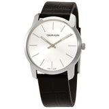 Calvin Klein City Extension Quartz Silver Dial Unisex Watch #K2G221C6 - Watches of America