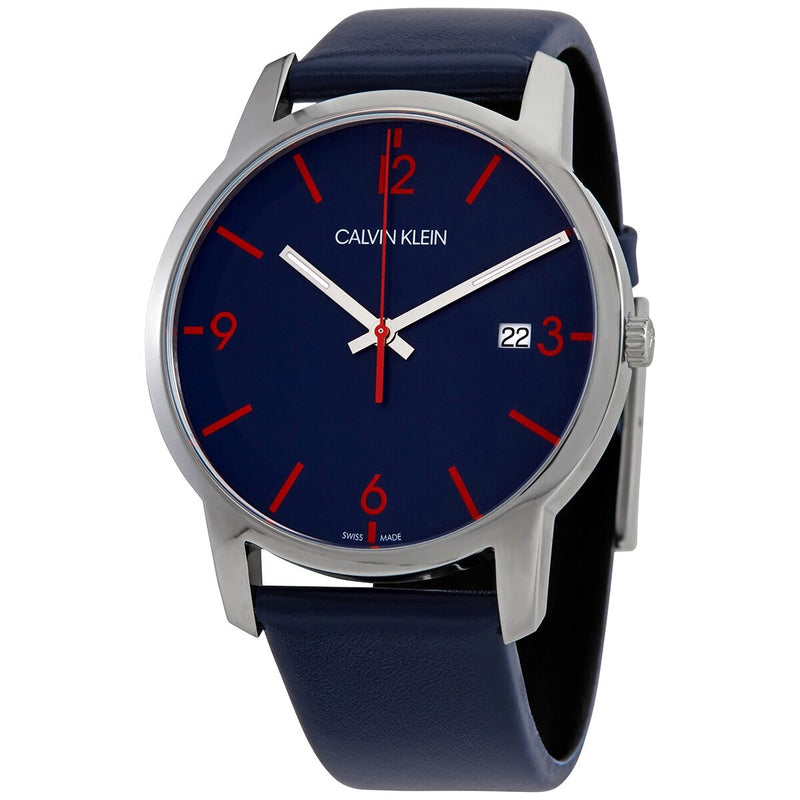 Calvin Klein City Quartz Blue Dial Men's Watch #K2G2G1VX - Watches of America