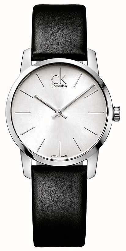 Calvin Klein City Quartz Silver Dial Ladies Watch #K2G231C6 - Watches of America
