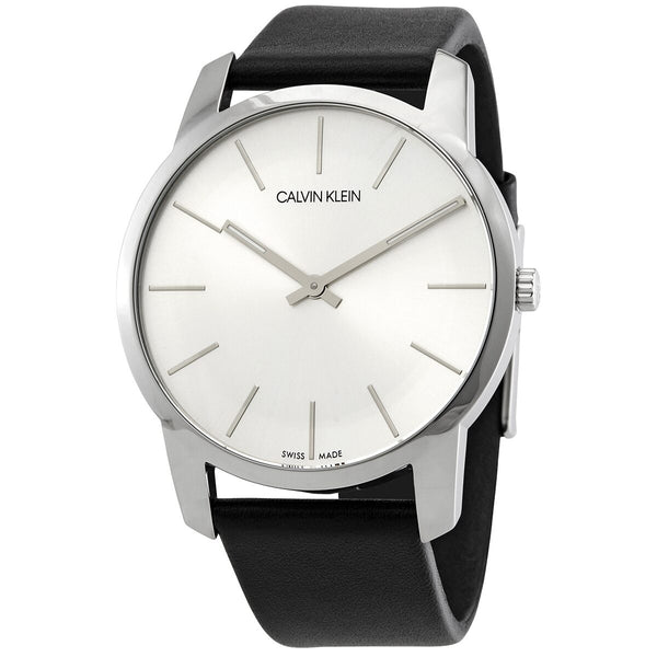 Calvin Klein City Quartz Silver Dial Men's Watch K2G211C6 – Watches of  America