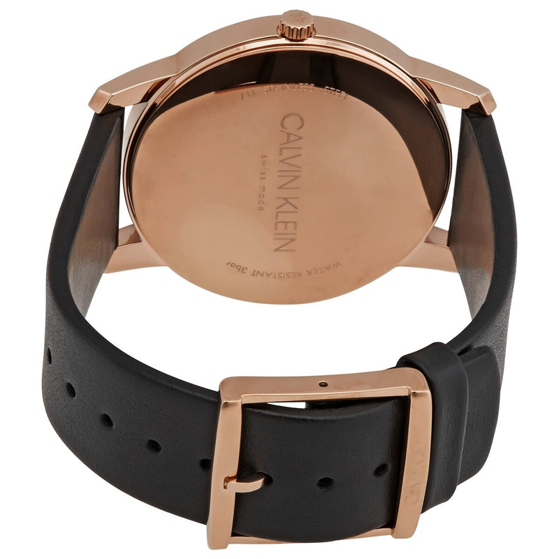 Calvin Klein City Quartz Ebony Black Dial Unisex Watch #K2G2G6C3 - Watches of America #3
