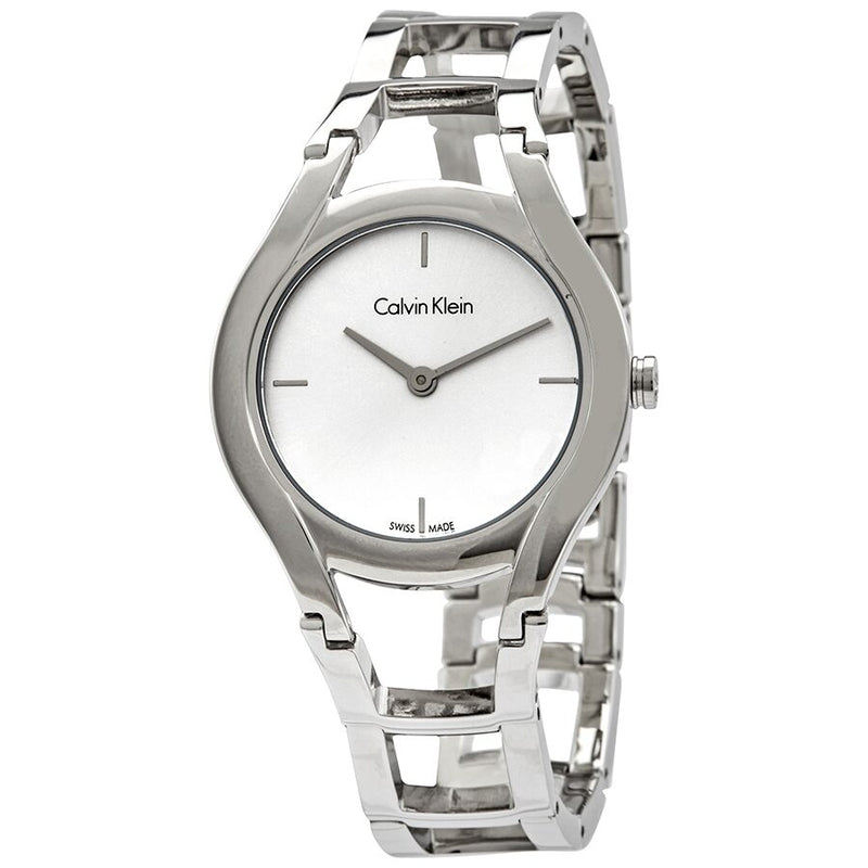 Calvin Klein Class Silver Dial Stainless Steel Ladies Watch #K6R23126 - Watches of America