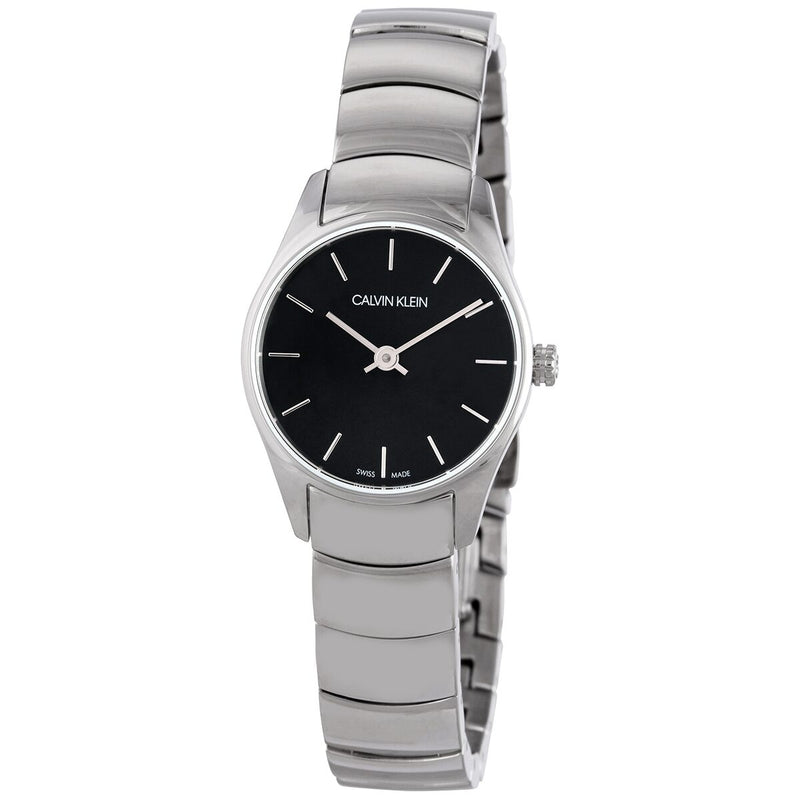Calvin Klein Classic Quartz Black Dial Ladies Watch #K4D2314V - Watches of America