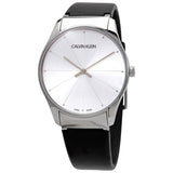 Calvin Klein Classic Quartz Silver Dial Ladies Watch #K4D211C6 - Watches of America