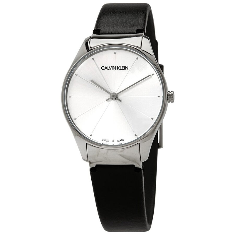 Calvin Klein Classic Quartz Silver Dial Ladies Watch #K4D221C6 - Watches of America