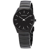 Calvin Klein Classic Too Quartz Black Dial Ladies Watch #K4D22441 - Watches of America