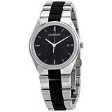 Calvin Klein Contra Quartz Black Dial Ladies Watch #K9E231B1 - Watches of America