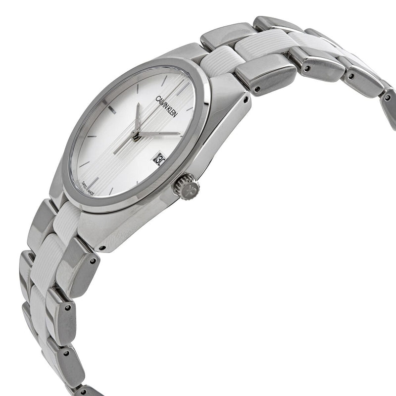 Calvin Klein Contra Quartz Silver Dial Ladies Watch #K9E231K6 - Watches of America #2