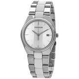 Calvin Klein Contra Quartz Silver Dial Ladies Watch #K9E231K6 - Watches of America