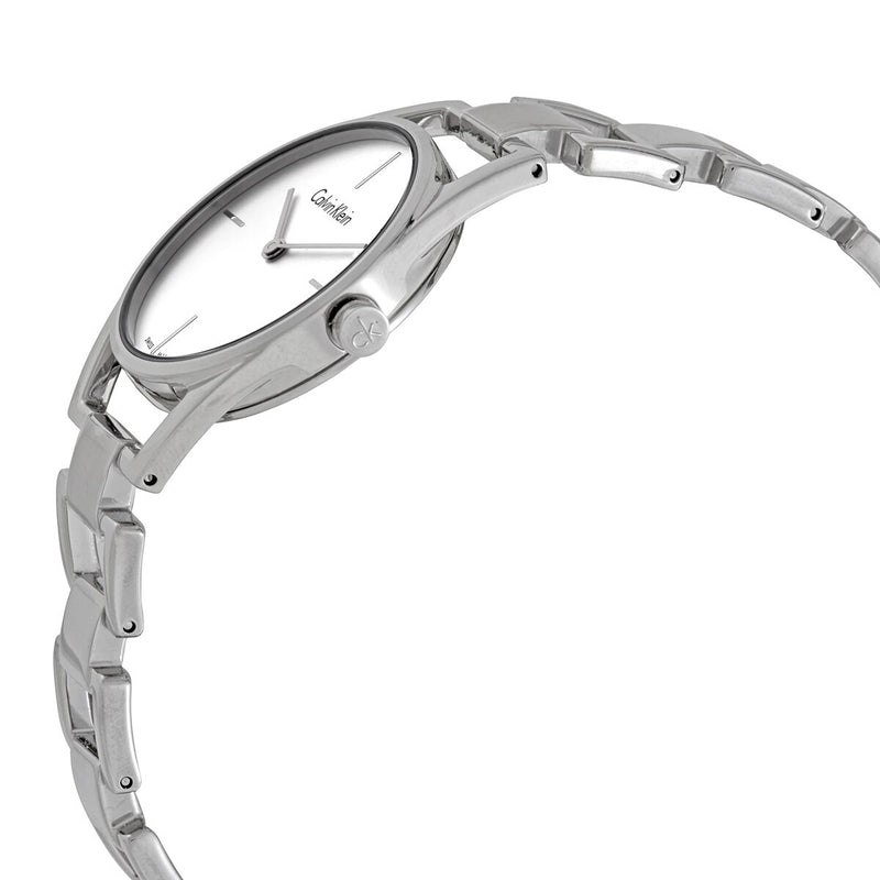 Calvin Klein Dainty Quartz Silver Dial Ladies Watch #K7L23146 - Watches of America #2
