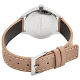 Calvin Klein Endless Silver Dial Brown Leather Ladies Watch #K7V231Z6 - Watches of America #3