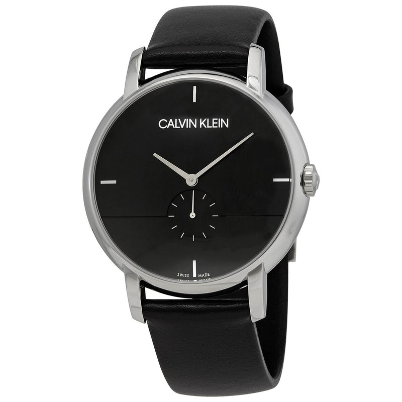 Calvin Klein Established Quartz Black Dial Men's Watch #K9H2X1C1 - Watches of America
