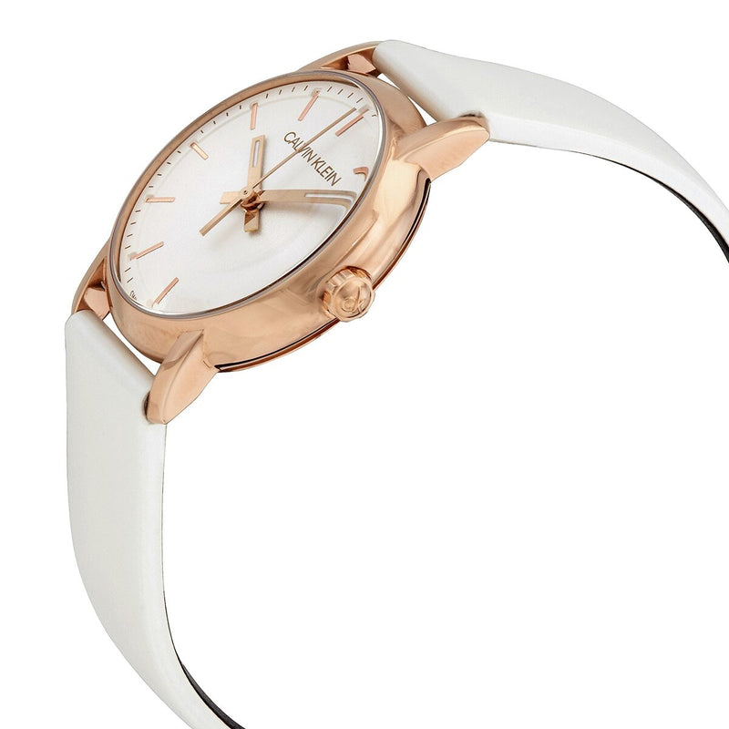 Calvin Klein Established Quartz Silver Dial Ladies Watch #K9H236L6 - Watches of America #2